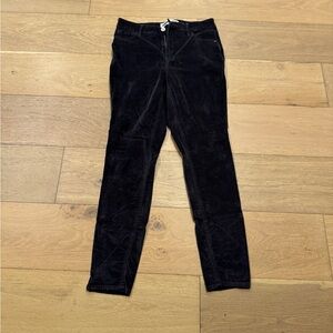 Black Old Navy Velour Jeans Size 4